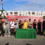 Kodim 1508/ Tobelo Ikut Pecahkan Rekor Muri Makan Papeda Terbanyak Pada HUT Kodam XVI/ Pattimura