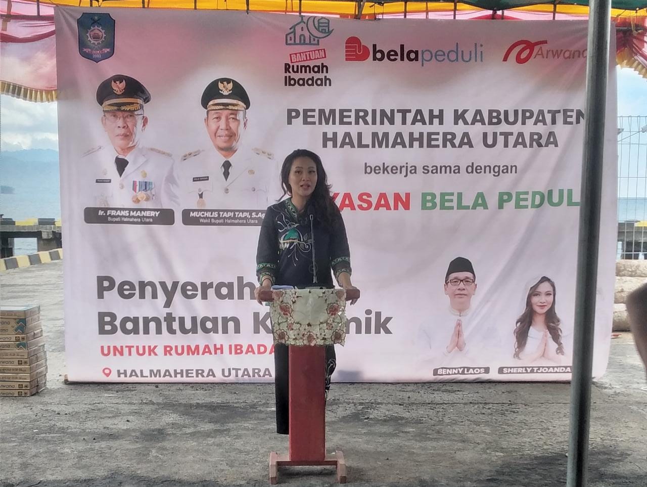 Yayasan Bela Peduli Berikan Bantuan Rumah Ibadah di Halmahera Utara