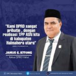 Ketua DPRD Tegaskan Pekan Depan TPP ASN Halut Harus Segera Dibayar