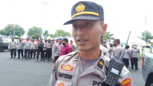 Polres Ternate Lakukan Apel Siaga Pengamanan Aksi Kenaikan Harga BBM