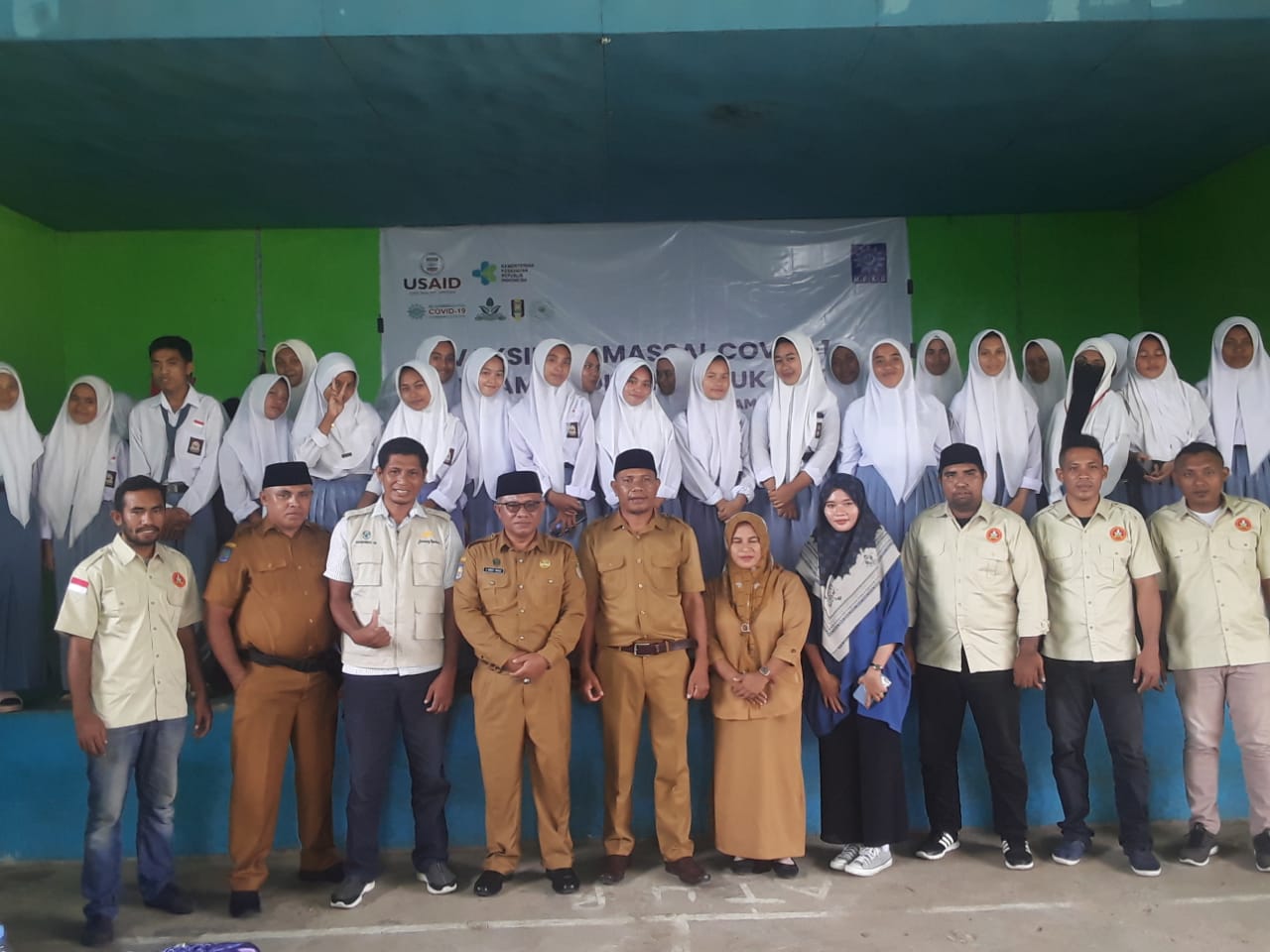 USAID, MPKU PP Muhammadiyah dan PWPM Malut Lakukan Vaksinasi di Halbar