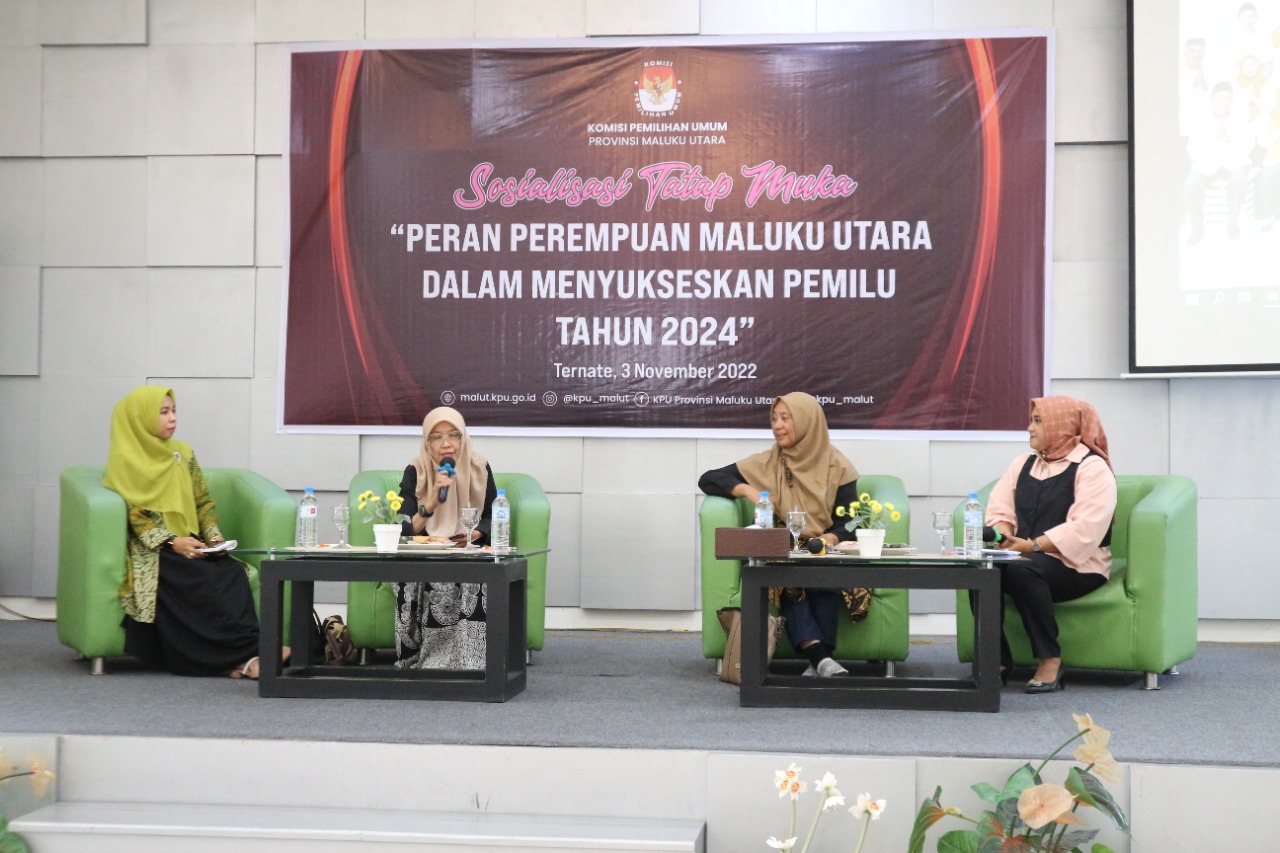 “Partisipasi Perempuan Rendah” KPU Malut gencar melakukan sosialisasi atas partisipasi perempuan dalam pemilu 2024 mendatang