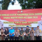 Polres Halut Helat Simulasi  Sispamkot Hadapi Pemilu 2024