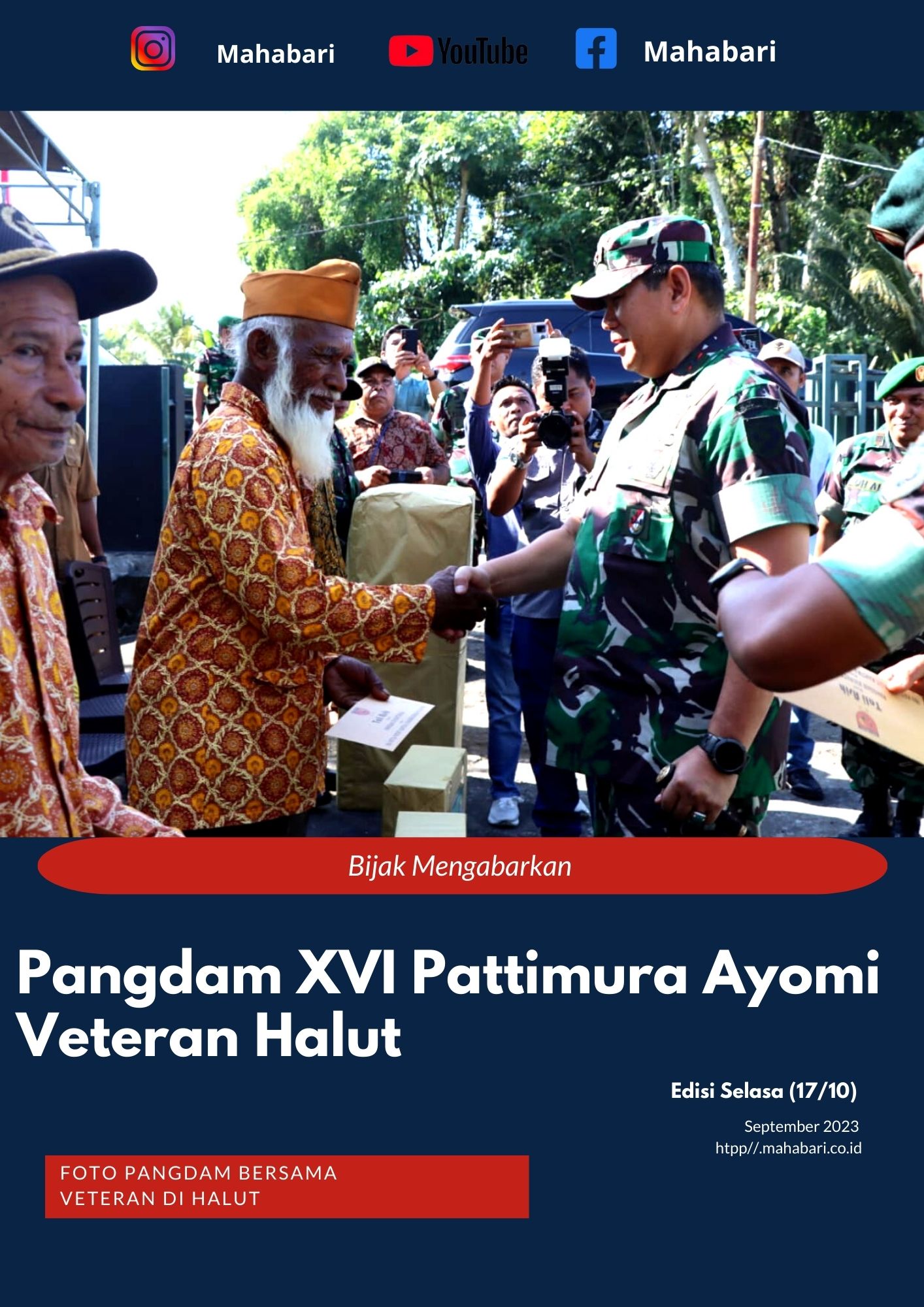 Pangdam XVI Pattimura Ayomi Veteran Halut