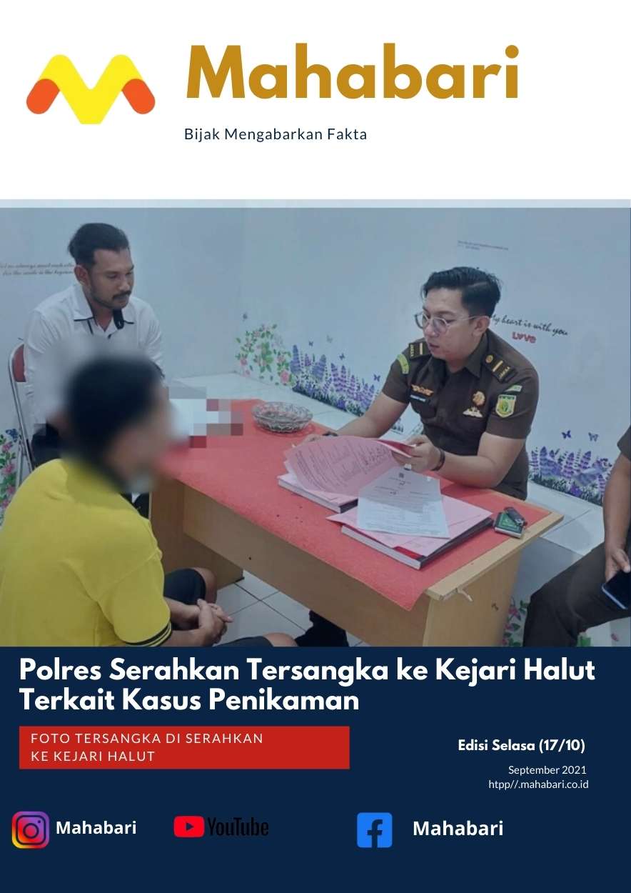 Polres Serahakan Tersangka Ke Kejari Halut Terkait Kasus Penikaman