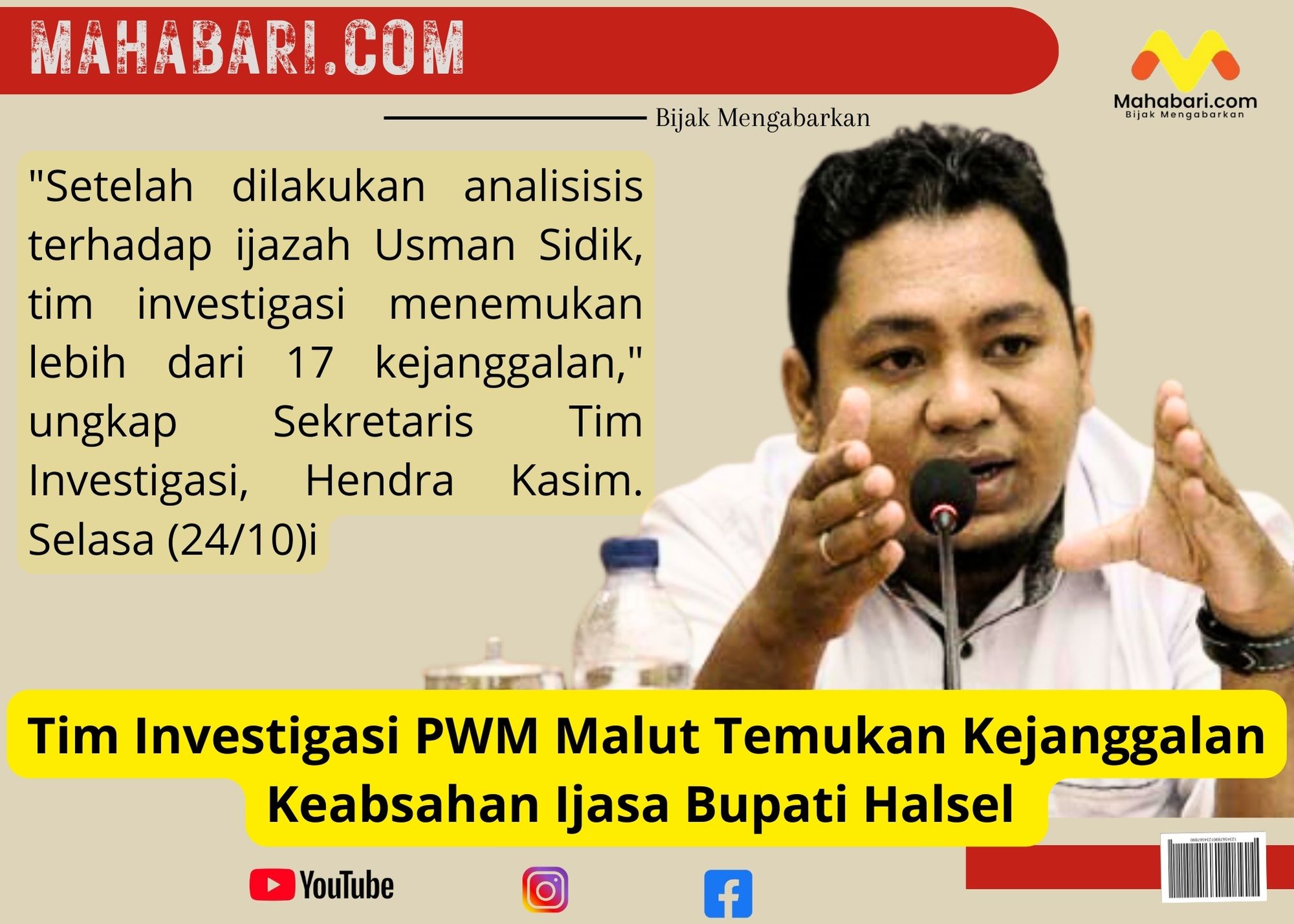 Tim Investigasi PWM Malut Temukan Kejanggalan Keabsahan Ijasa Bupati Halsel