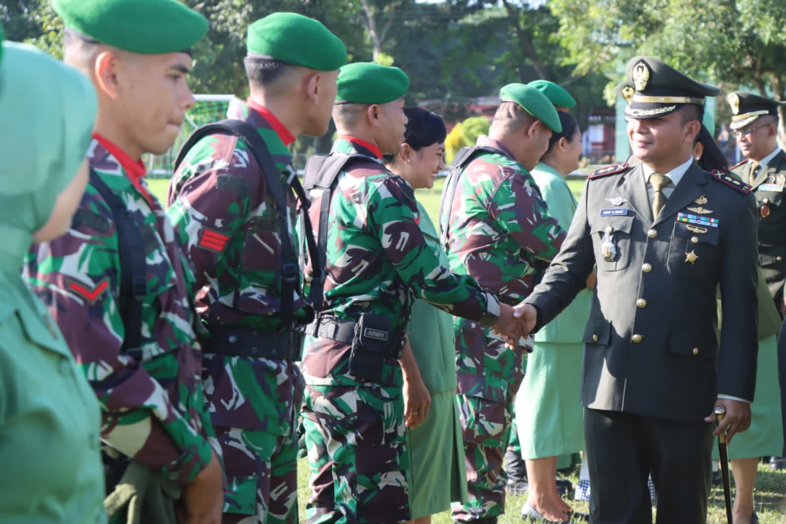 Ini Pesan Dandim 1508 Tobelo, Saat Pimpin Upacara Korps Raport Kenaikan Pangkat
