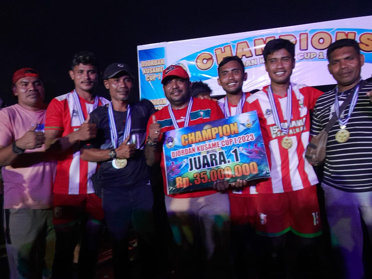 Isto Luari FC Raih Juara Satu di Turnament Djordan Kusame Ruko