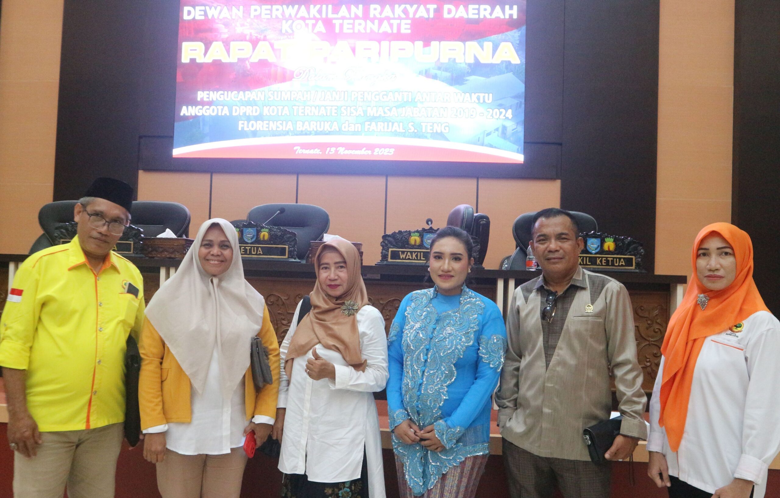 Florensia Baruka Resmi Di Lantik Jadi Anggota DPRD Kota Ternate Pertama Dari Batang Dua