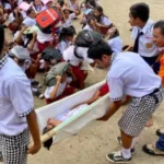 PT NHM Beri Edukasi Penanggulangan Bencana Kepada Siswa di Lingkar Tambang