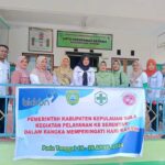 Foto bersama DP2KB Sula, Bhayangkari, Persit Citra Kirana, Dinkes, DWP Sula Dalam Pelayanan KB Gratis
