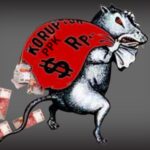 Gambar karikatur tindakan penyelewengan dana