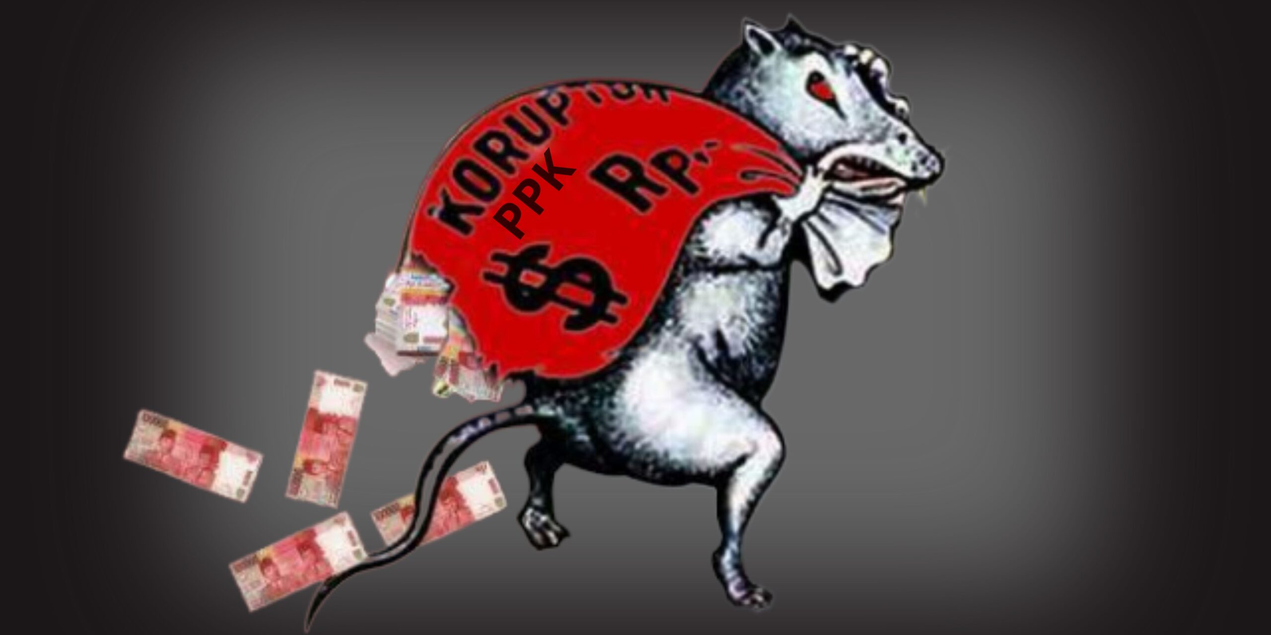 Gambar karikatur tindakan penyelewengan dana
