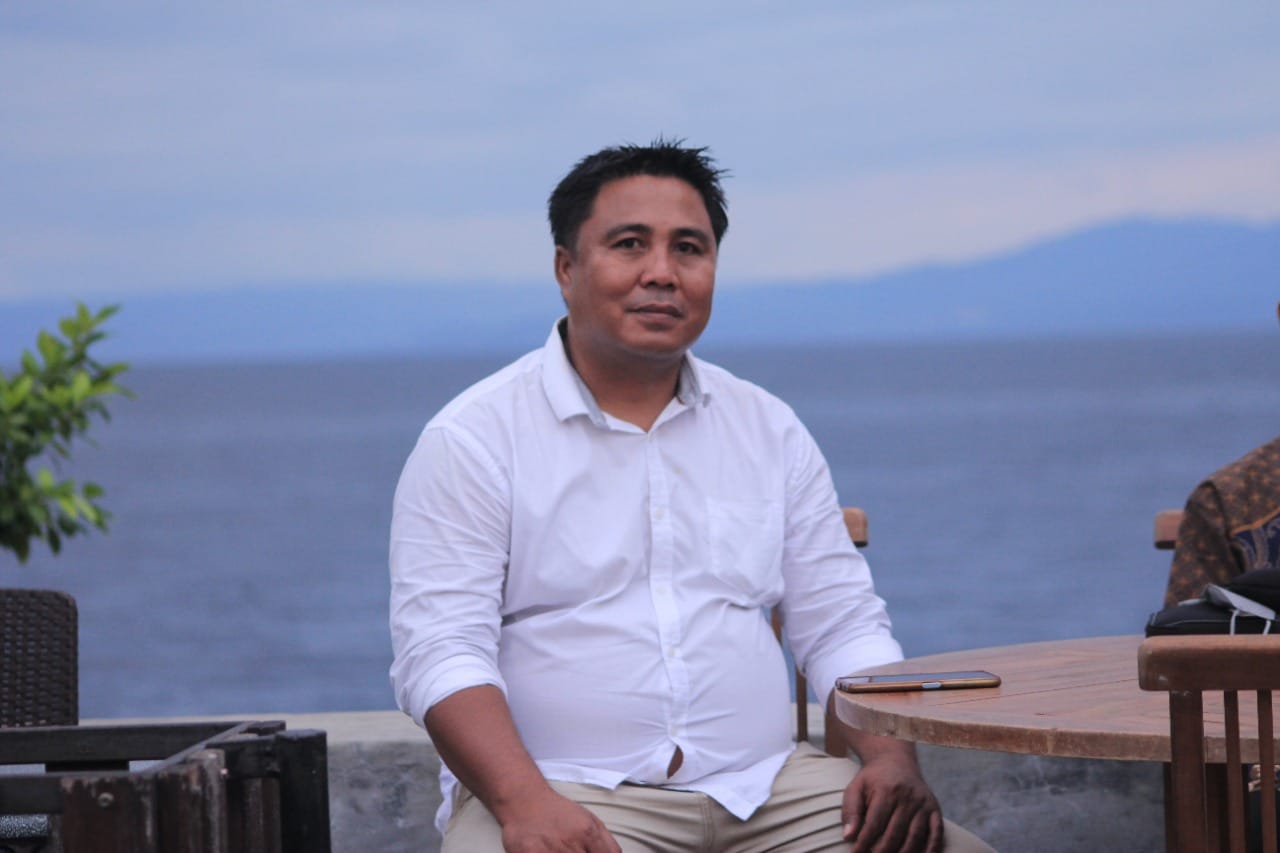 Foto Asri Fabanyo. Ketua Persatuan Wartawan Indonesia (PWI) Maluku Utara.