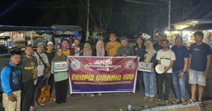 Ormas PAPEDA dan IPPJB lakukan aksi penggalangan dana untuk korban Erupsi Gunung Ibu Halmahera Barat