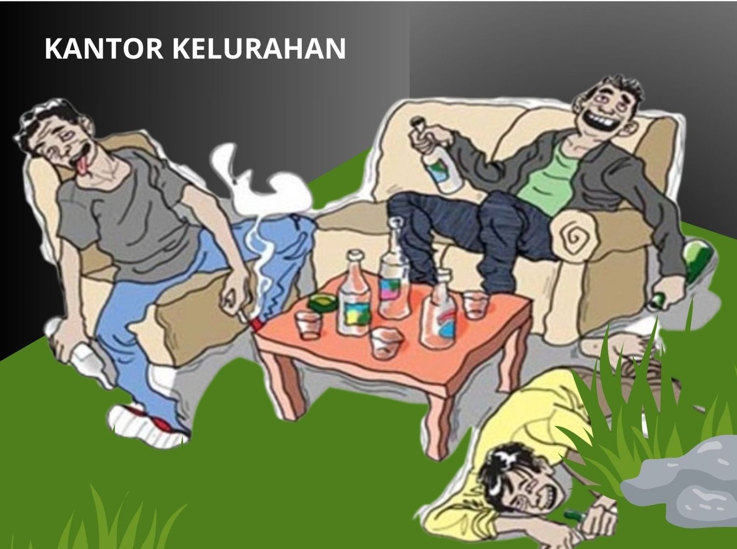 Oknum Warga Staf Kelurahan Ikut Konsumsi Miras Saat Jam Kerja