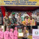 Kapolres HalSel Tinjau Pelaksanaan Operasi Lilin Kie Raha 2024