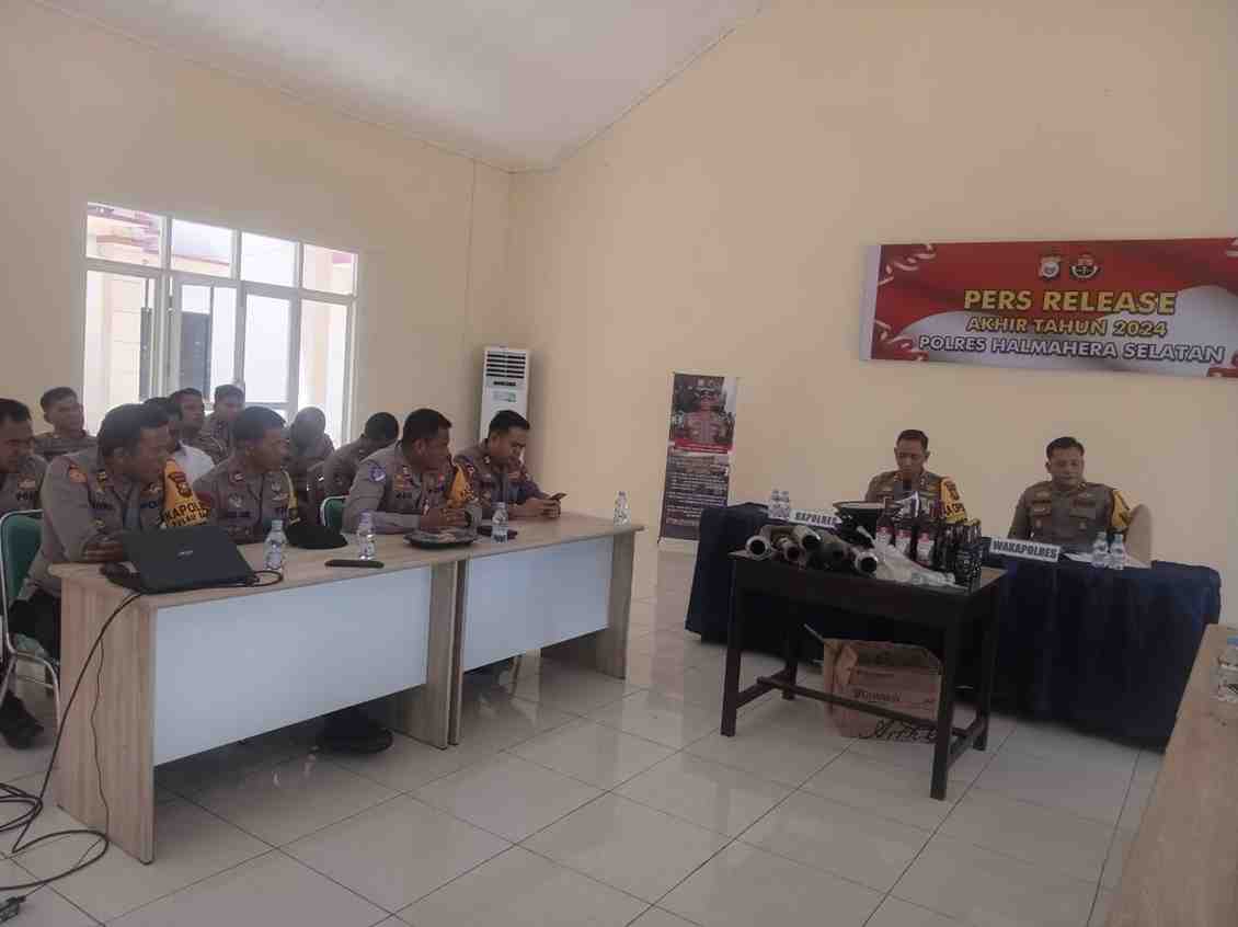 Angka Kasus Kriminal Halsel Tahun 2024 Turun Capai 50 Persen