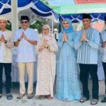 Open House Hari Raya Ied, Wabup Halsel dan Isteri Bahagia Saat Menjamu Masyarakat