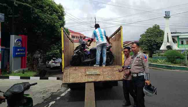 Polres Ternate: Operasi Patuh Kie Raha, 26 Kendaraan Roda Dua Terjaring Hari Pertama