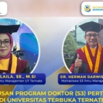 Dua Doktor Ilmu Manajemen Lahir dari Universitas Terbuka Ternate