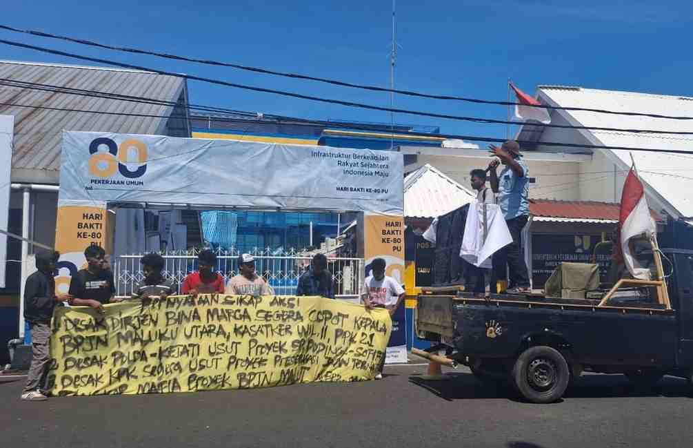 Aksi FPP Malut: BPJN Maluku Utara Diduga Sarang Korupsi