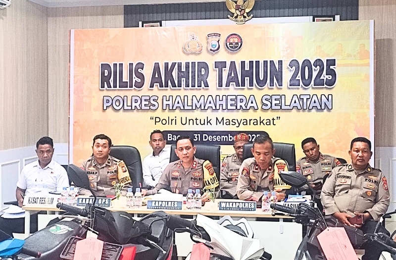 248 Kasus Kejahatan Ditangani Polres Halsel Sepanjang 2025