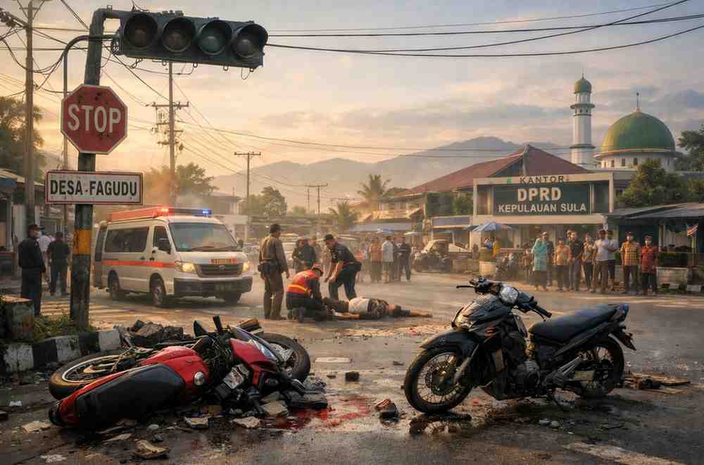 Traffic Light Rusak Satu Orang Meninggal Dunia, IMM Sula Desak Evaluasi Kinerja Dishub