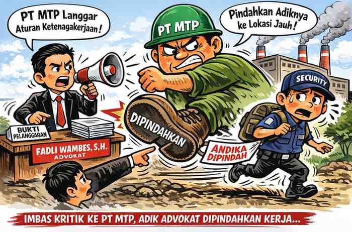 Imbas Kritik PT MTP, Adik Advokat Dipindahtugaskan 