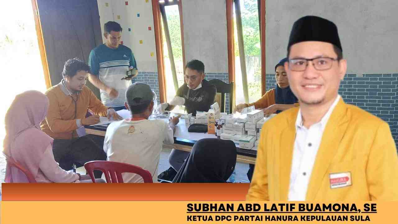DPC Hanura Sula Gelar Pengobatan Gratis Sambut HUT ke-19