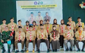 Bupati dan Wabup Halmahera Selatan Hadiri Pelantikan Mabiran Pramuka se-Kwarcab