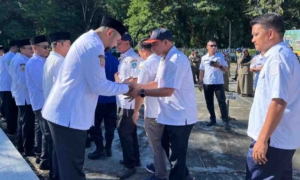 Bupati Halsel Pimpin Apel Perdana Pasca Lebaran, Tekan Peningkatan Pelayanan ASN