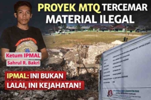 IPMAL Bongkar Dugaan Material Ilegal di Proyek Panggung MTQ Kayoa Utara