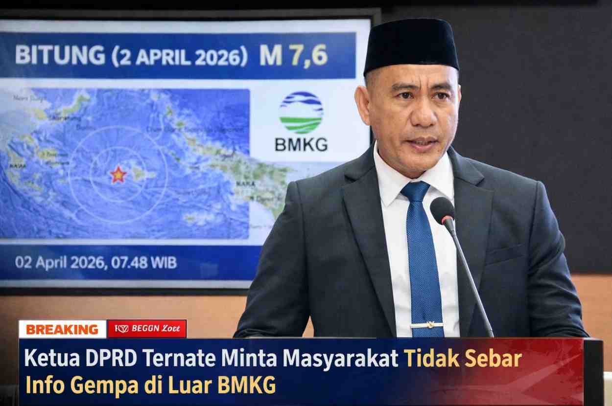 Ketua DPRD Ternate Imbau Warga Jangan Terpengaruh Info Hoax Pasca Gempa