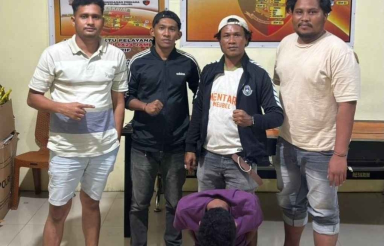 Resmob Halsel Tangkap Pelaku Pencurian Kabel Lampu Jalan