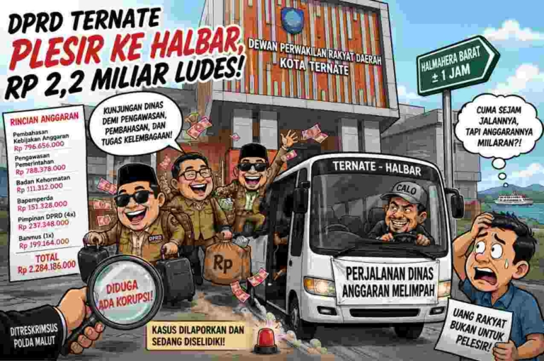 DPRD Ternate Disorot, Rp2,2 Miliar Perjalanan Dinas ke Halbar